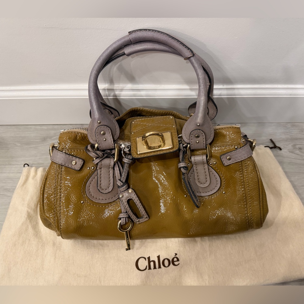 Chloé Patent Paddington Bag